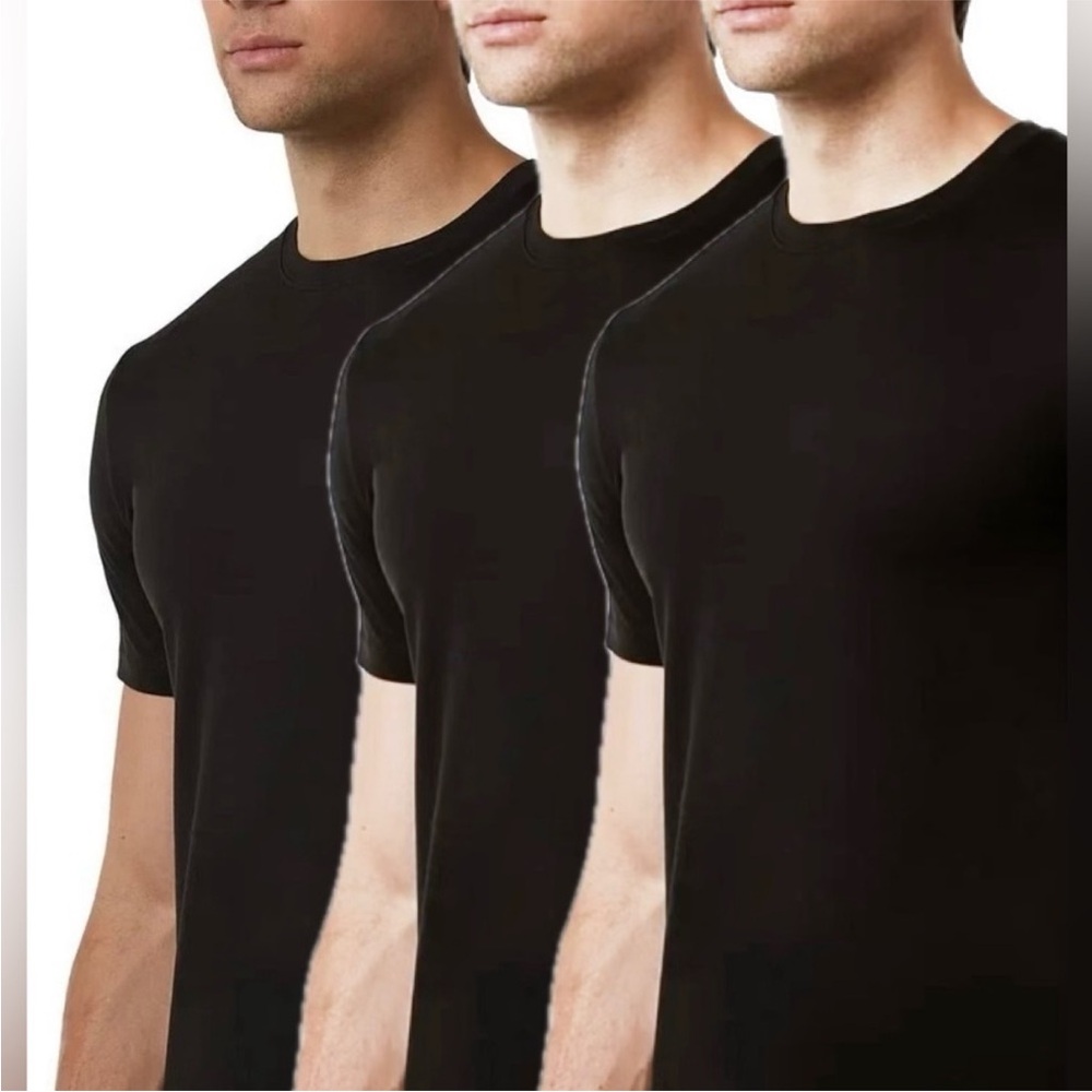 32 Degrees Men's 3 pack Black Cool Short Sleeve Tee